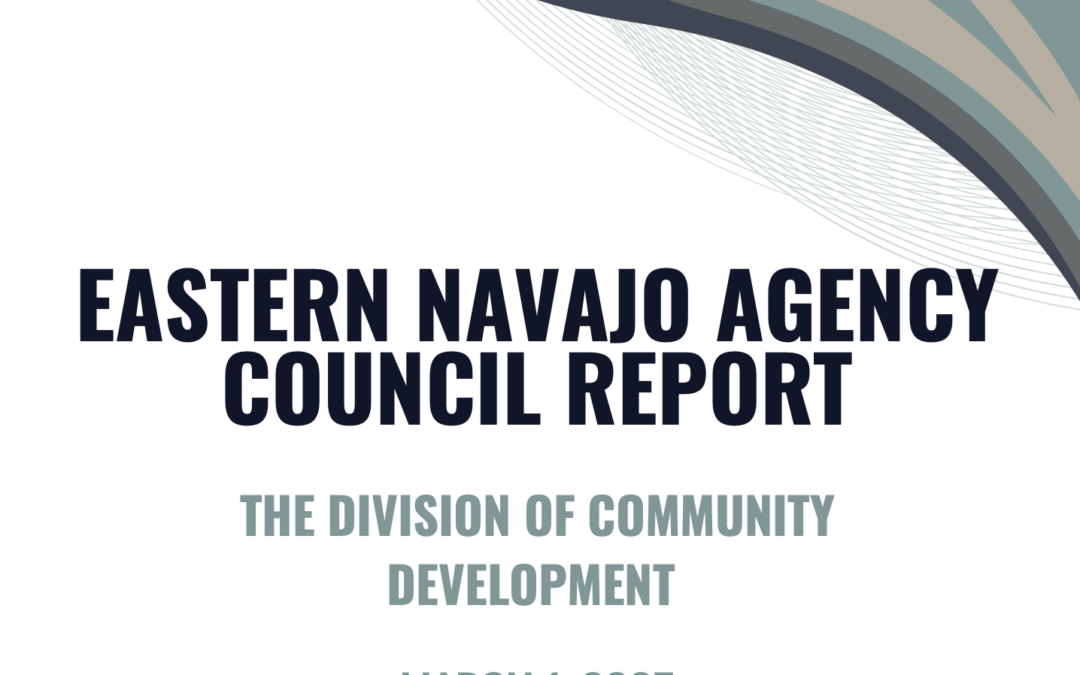 Eastern Navajo Agency Report March 2025